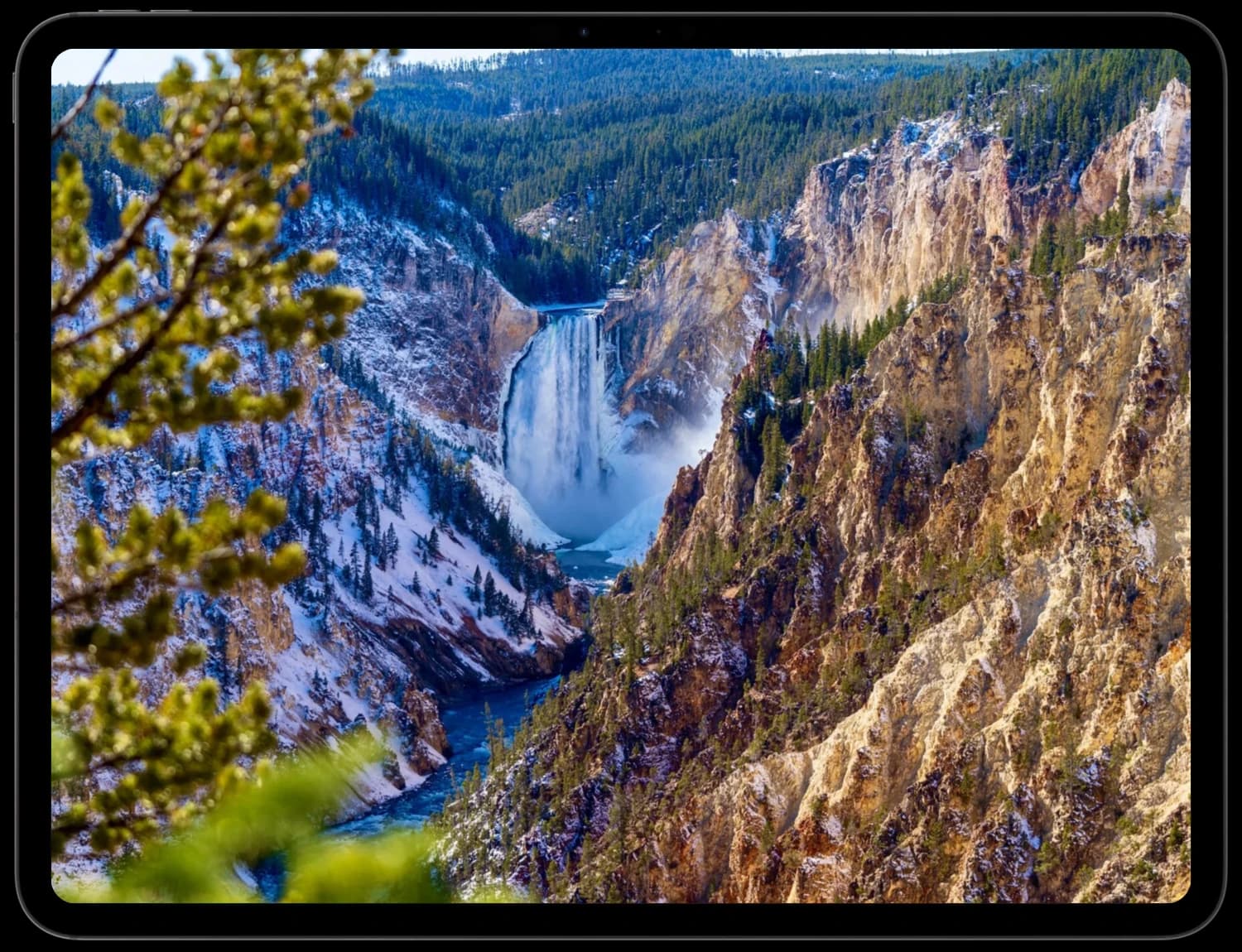 FrameWink showing a favorite photo on an iPad